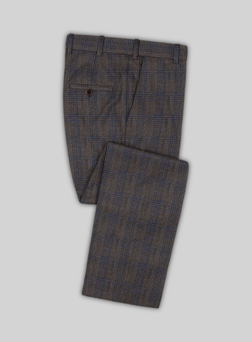 Scabal Hybrid Mud Brown Wool Suit - StudioSuits