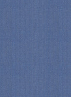 Scabal Imilli Herringbone Blue Wool Suit - StudioSuits