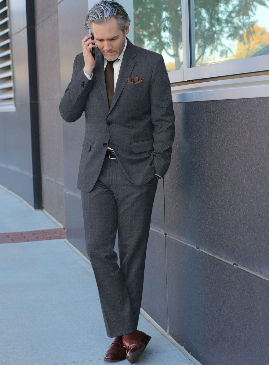 Scabal Isin Twill Blue Wool Suit – StudioSuits