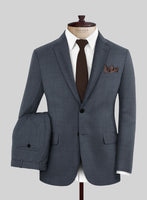 Scabal Isin Twill Blue Wool Suit - StudioSuits