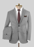 Scabal Jacobi Twill Gray Wool Suit - StudioSuits