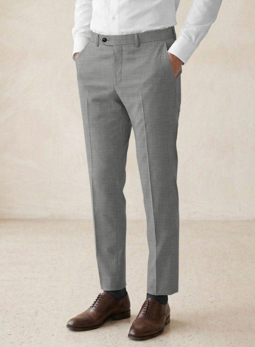 Scabal Jacobi Twill Gray Wool Suit - StudioSuits