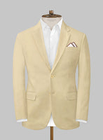 Scabal Latte Beige Cotton Stretch Suit - StudioSuits