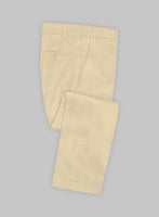 Scabal Latte Beige Cotton Stretch Suit - StudioSuits
