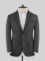 Scabal Liche Charcoal Wool Suit - StudioSuits