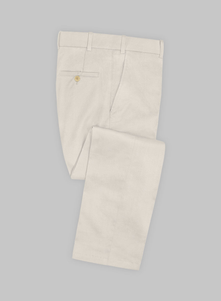 Scabal Light Beige Cashmere Cotton Suit - StudioSuits