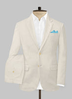 Scabal Light Fawn Cotton Stretch Suit - StudioSuits