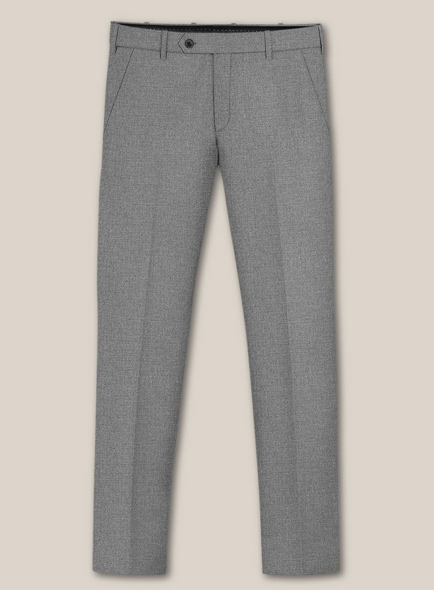 Scabal Lissar Light Gray Wool Suit - StudioSuits