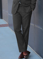 Scabal Litni Stripe Gray Wool Suit - StudioSuits