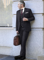 Scabal Lizaro Stripe Blue Wool Suit - StudioSuits