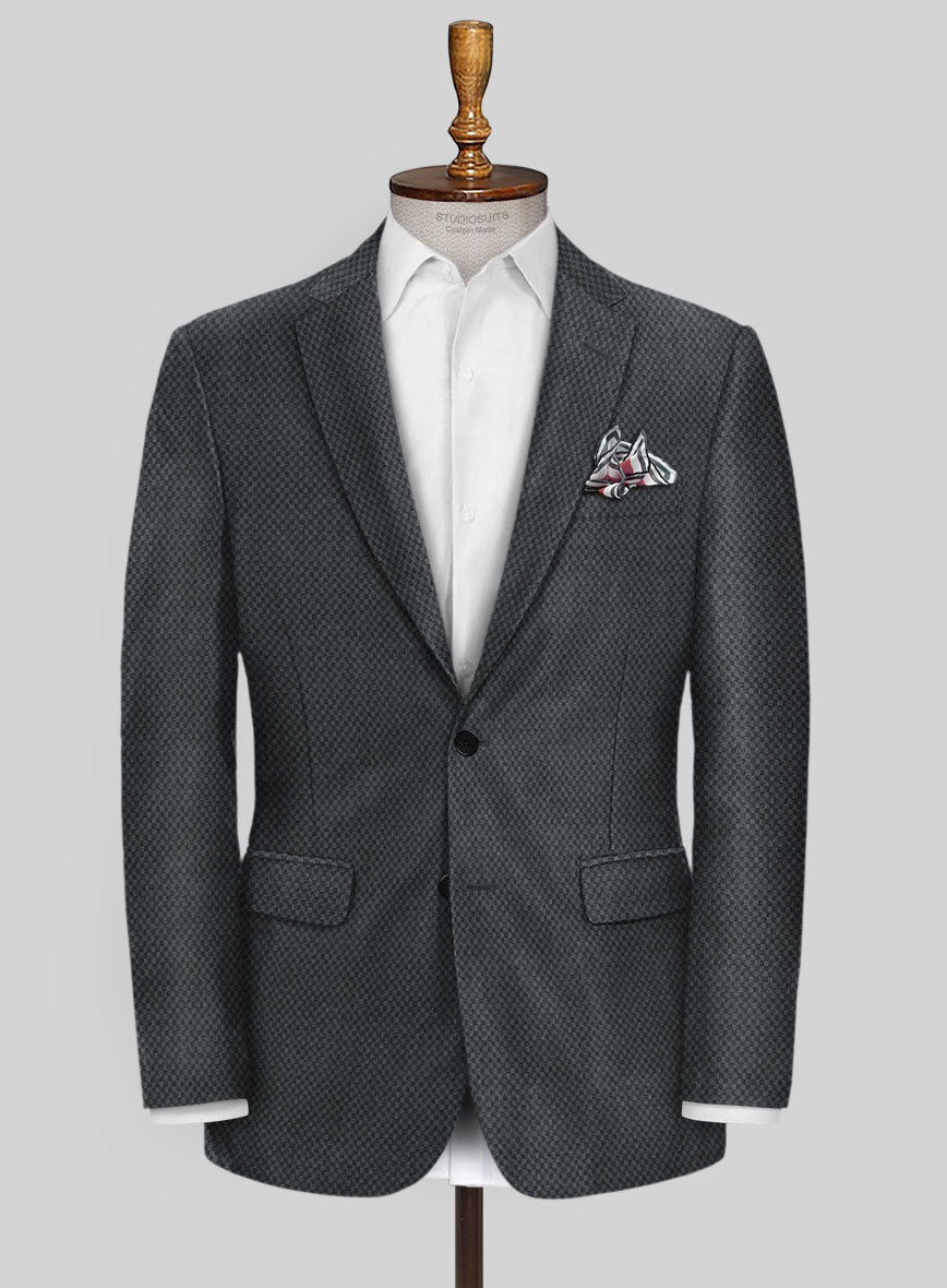 Scabal Londoner Abran Gray Wool Jacket - StudioSuits