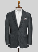 Scabal Londoner Abran Gray Wool Jacket - StudioSuits