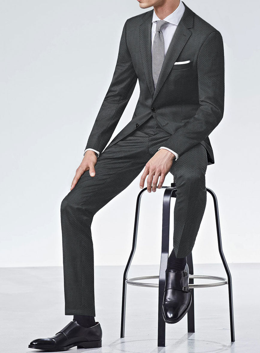 Scabal Londoner Abran Gray Wool Suit - StudioSuits