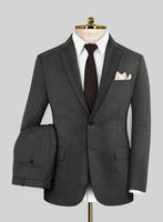 Scabal Londoner Adiel Grid Gray Wool Suit - StudioSuits