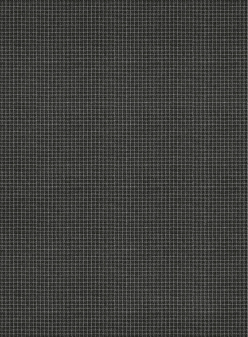 Scabal Londoner Adiel Grid Gray Wool Suit - StudioSuits