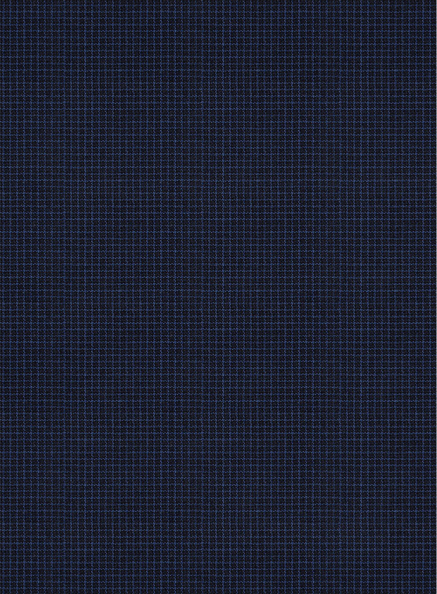 Scabal Londoner Asario Grid Blue Wool Jacket - StudioSuits