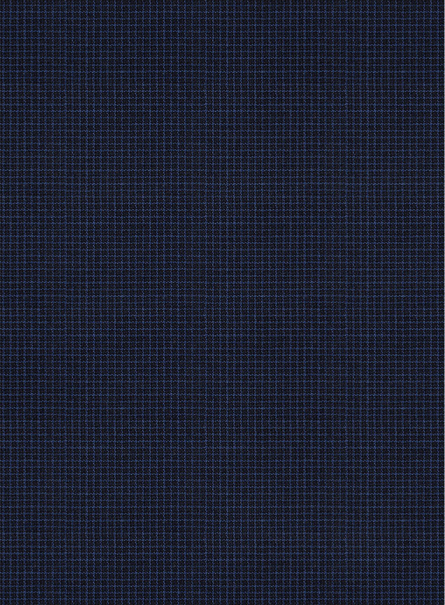Scabal Londoner Asario Grid Blue Wool Jacket - StudioSuits
