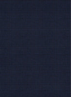 Scabal Londoner Asario Grid Blue Wool Jacket - StudioSuits