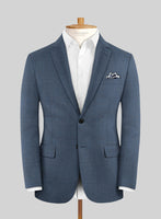 Scabal Londoner Blasi Checks Blue Wool Jacket - StudioSuits