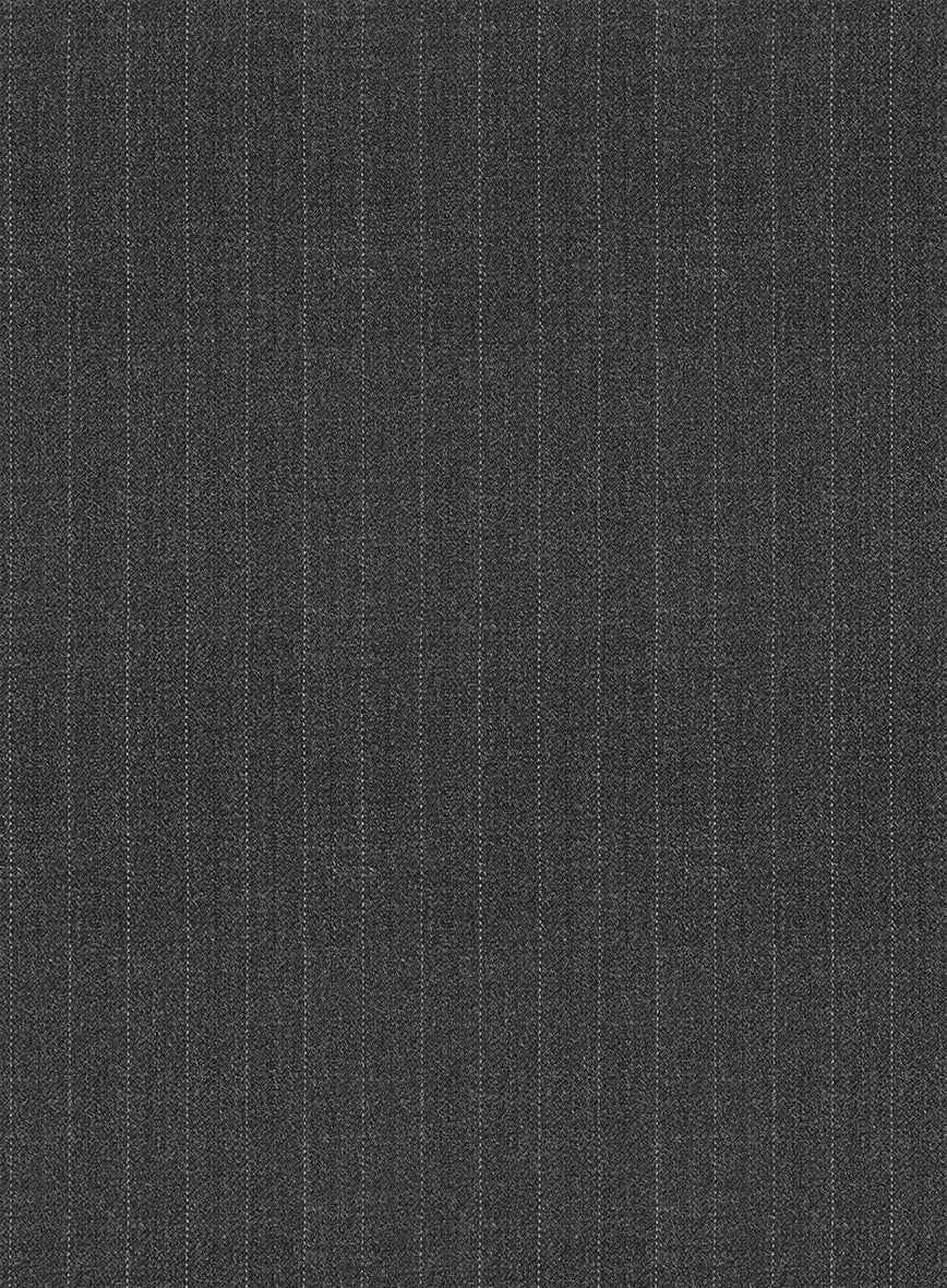 Scabal Londoner Casiri Stripe Charcoal Wool Suit - StudioSuits