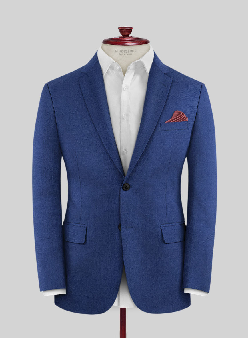 Scabal Londoner Cobalt Blue Wool Suit - StudioSuits