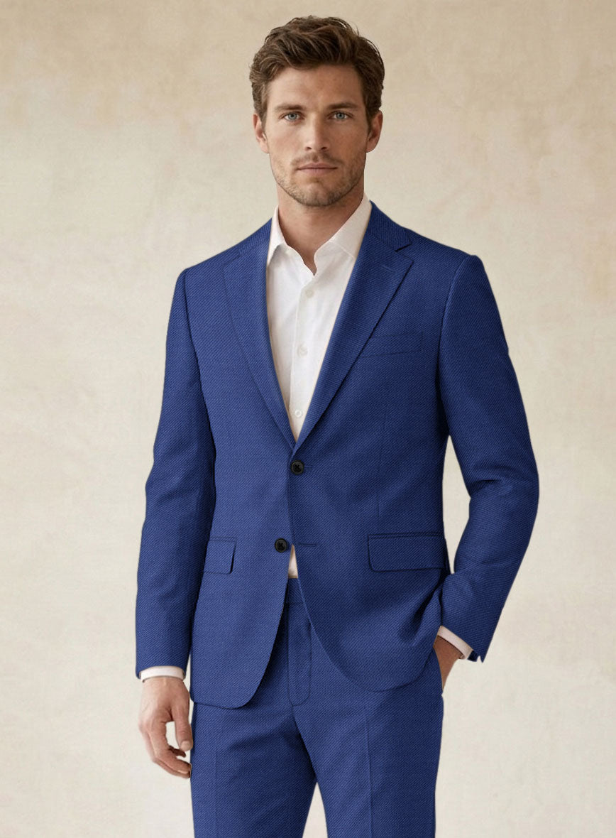 Scabal Londoner Cobalt Blue Wool Suit - StudioSuits