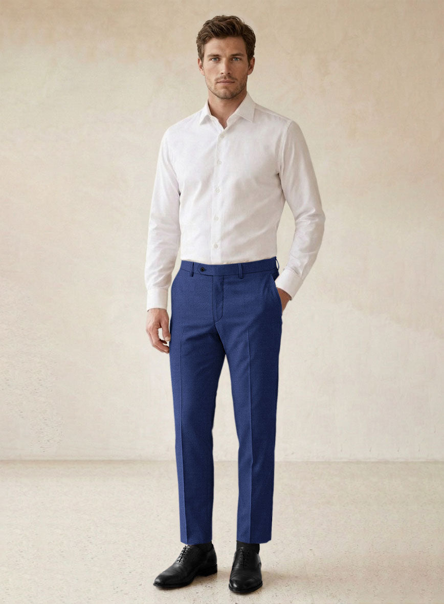 Scabal Londoner Cobalt Blue Wool Suit - StudioSuits