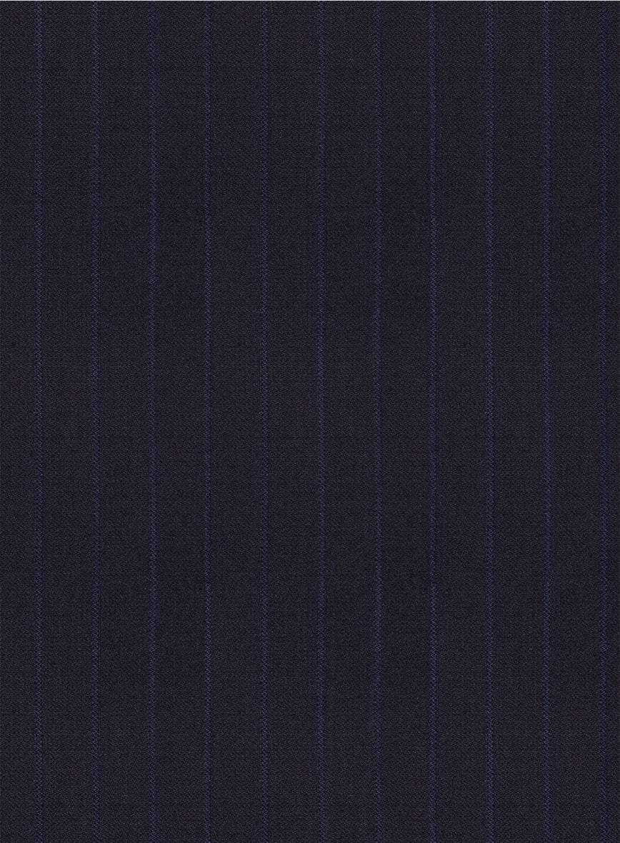 Scabal Londoner Corta Stripe Blue Wool Suit - StudioSuits