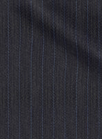 Scabal Londoner Cutina Stripe Blue Wool Jacket - StudioSuits