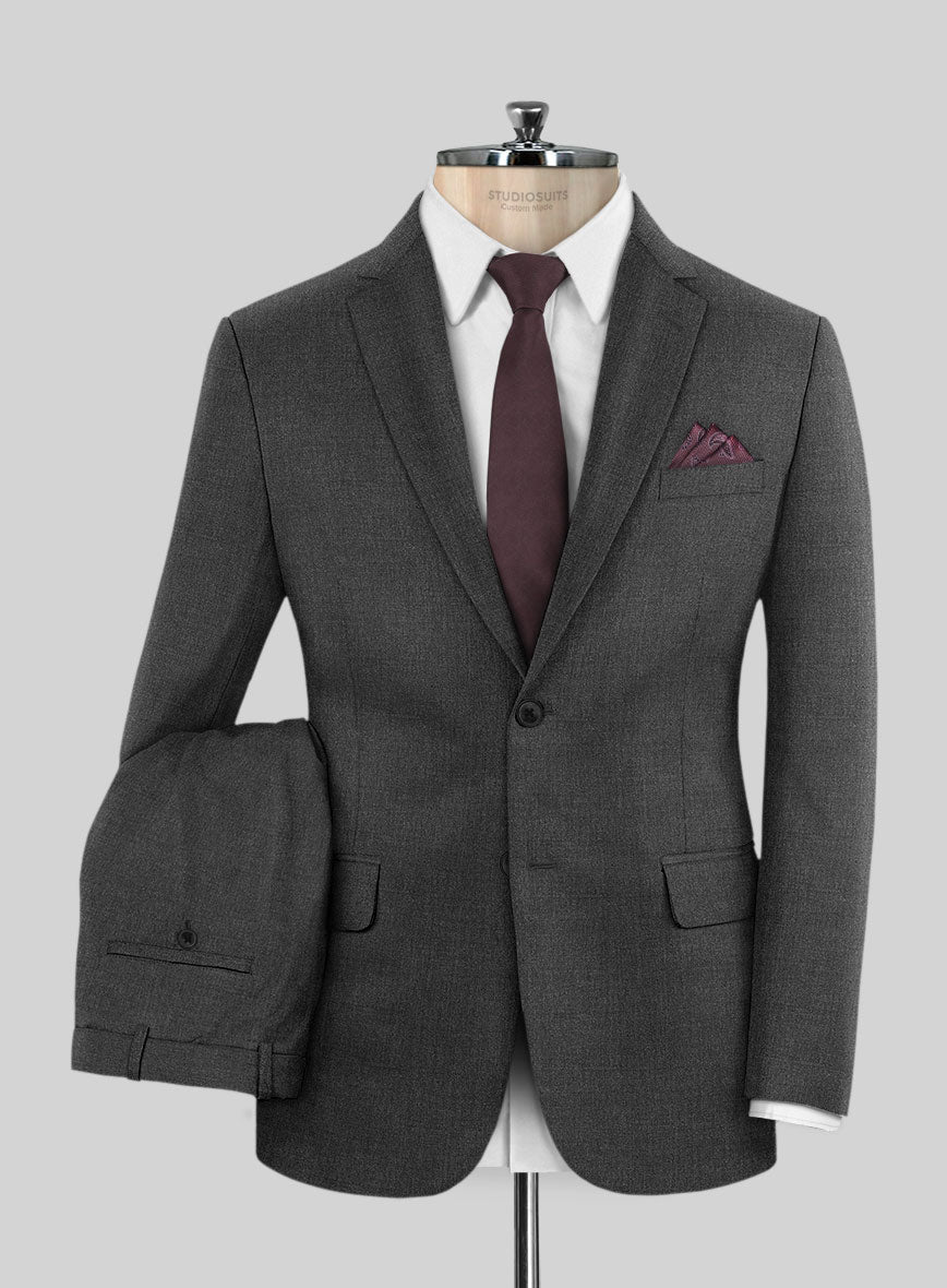 Scabal Londoner Dark Gray Wool Suit - StudioSuits