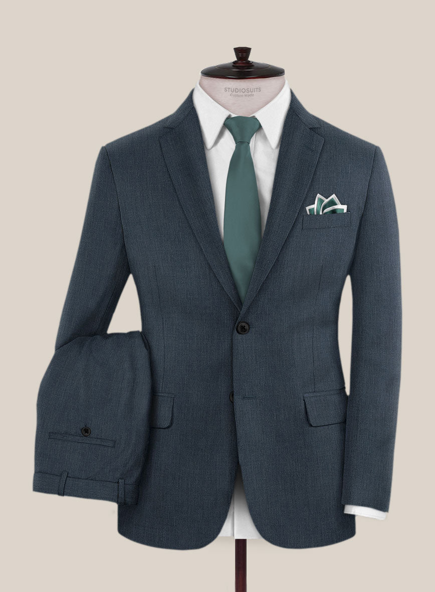 Scabal Londoner Dark Teal Wool Suit - StudioSuits