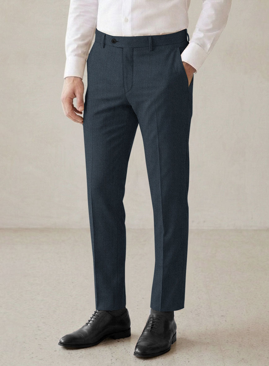 Scabal Londoner Dark Teal Wool Suit - StudioSuits