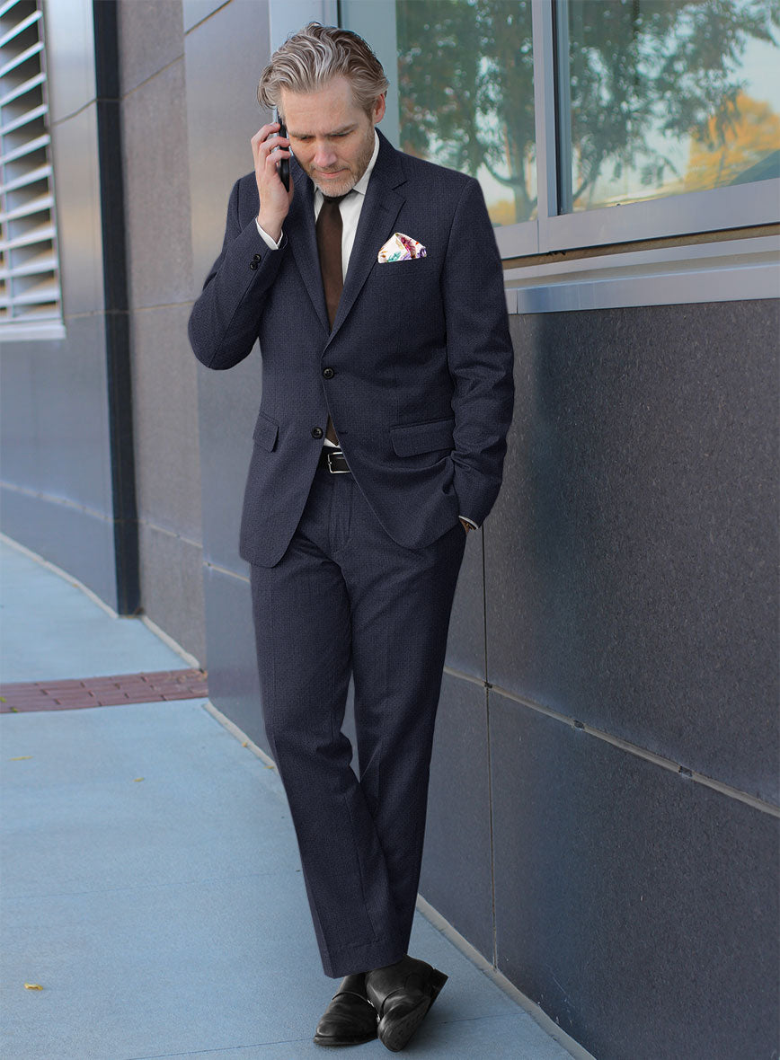 Scabal Londoner Dexi Blue Wool Suit - StudioSuits