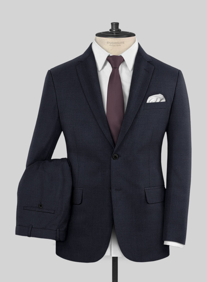 Scabal Londoner Ebony Blue Wool Suit - StudioSuits