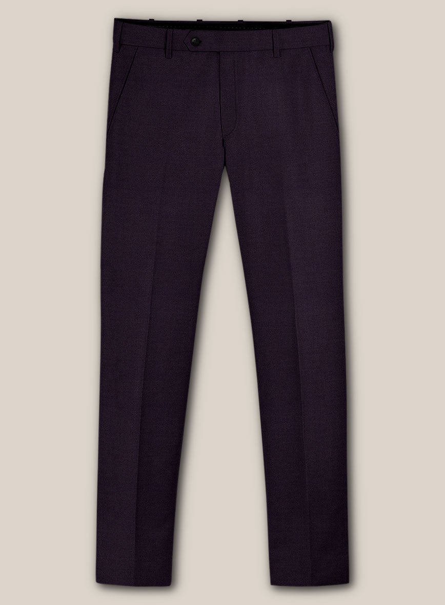 Scabal Londoner Eggplant Wool Suit - StudioSuits