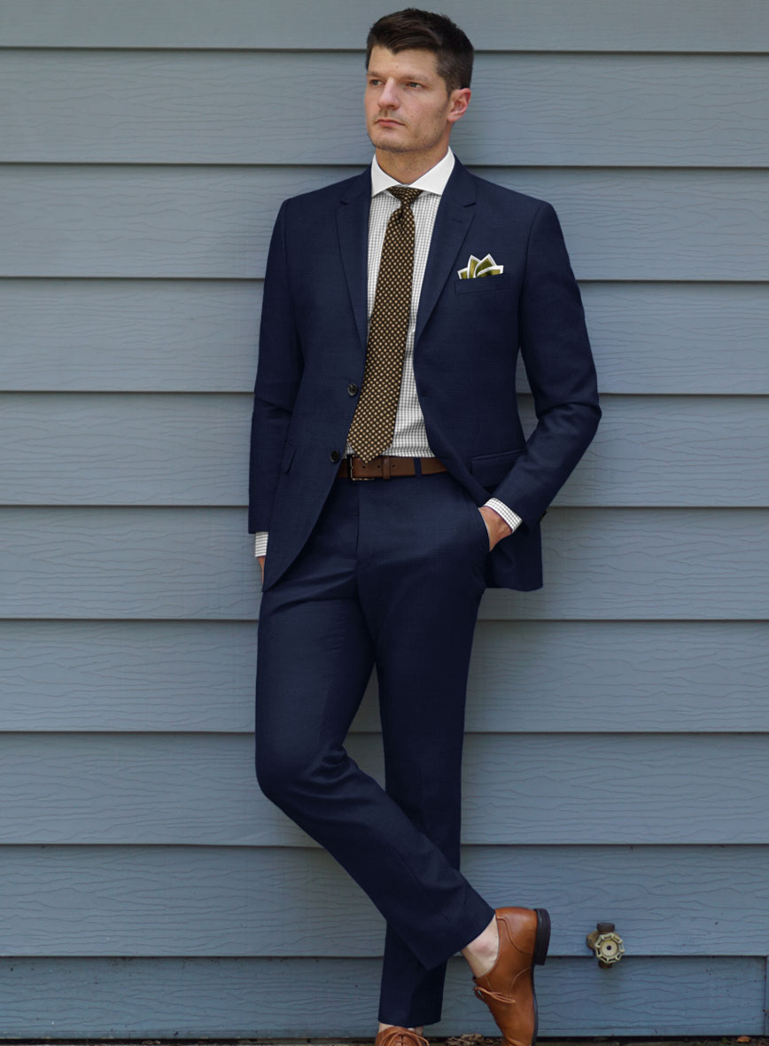 Scabal Suits Scabal Londoner Esma Checks Blue Wool Suit – StudioSuits