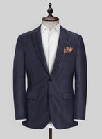 Scabal Londoner Gallo Blue Wool Jacket - StudioSuits