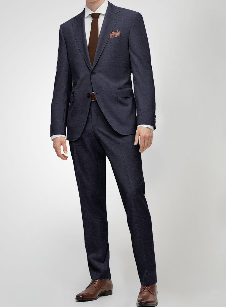 Scabal Londoner Gallo Blue Wool Suit - StudioSuits