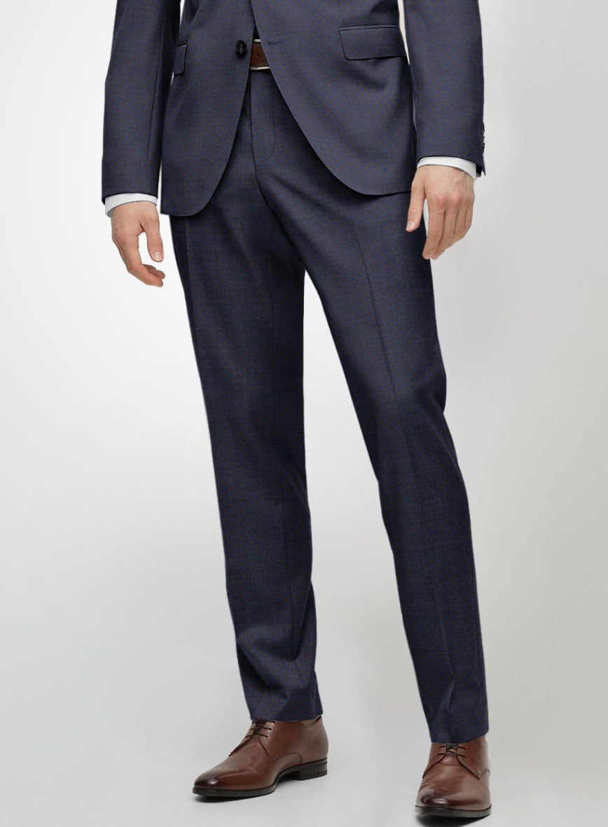 Scabal Londoner Gallo Blue Wool Suit - StudioSuits