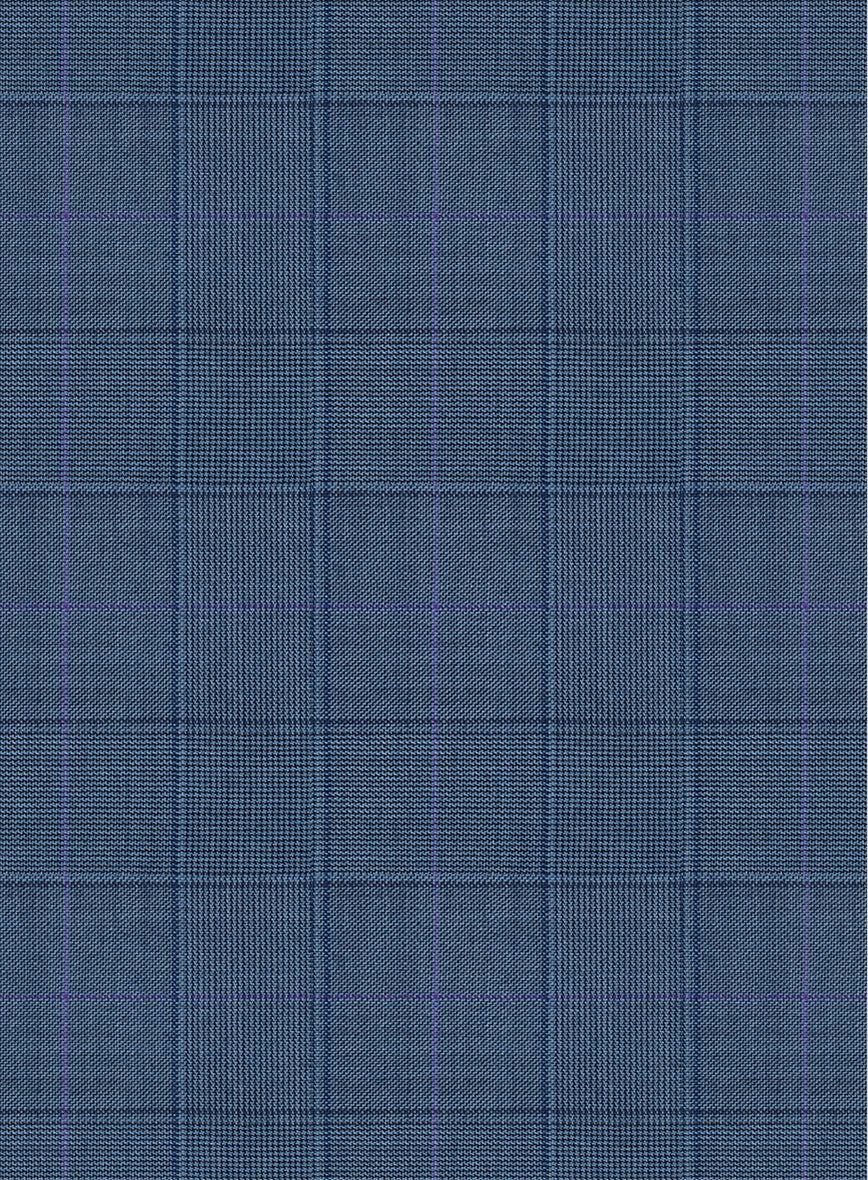 Scabal Londoner Glen Blue Wool Suit - StudioSuits