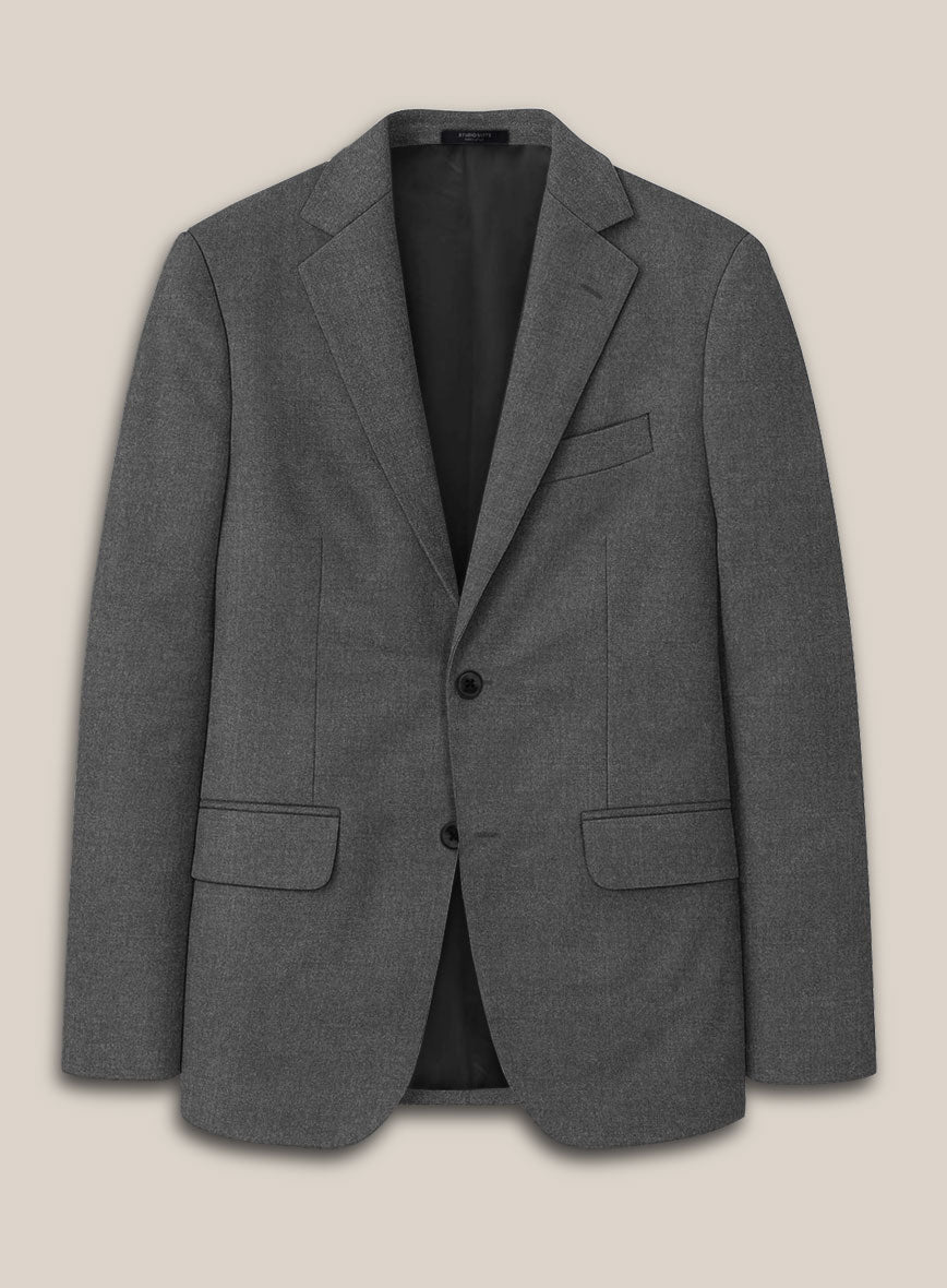 Scabal Londoner Gray Wool Jacket - StudioSuits