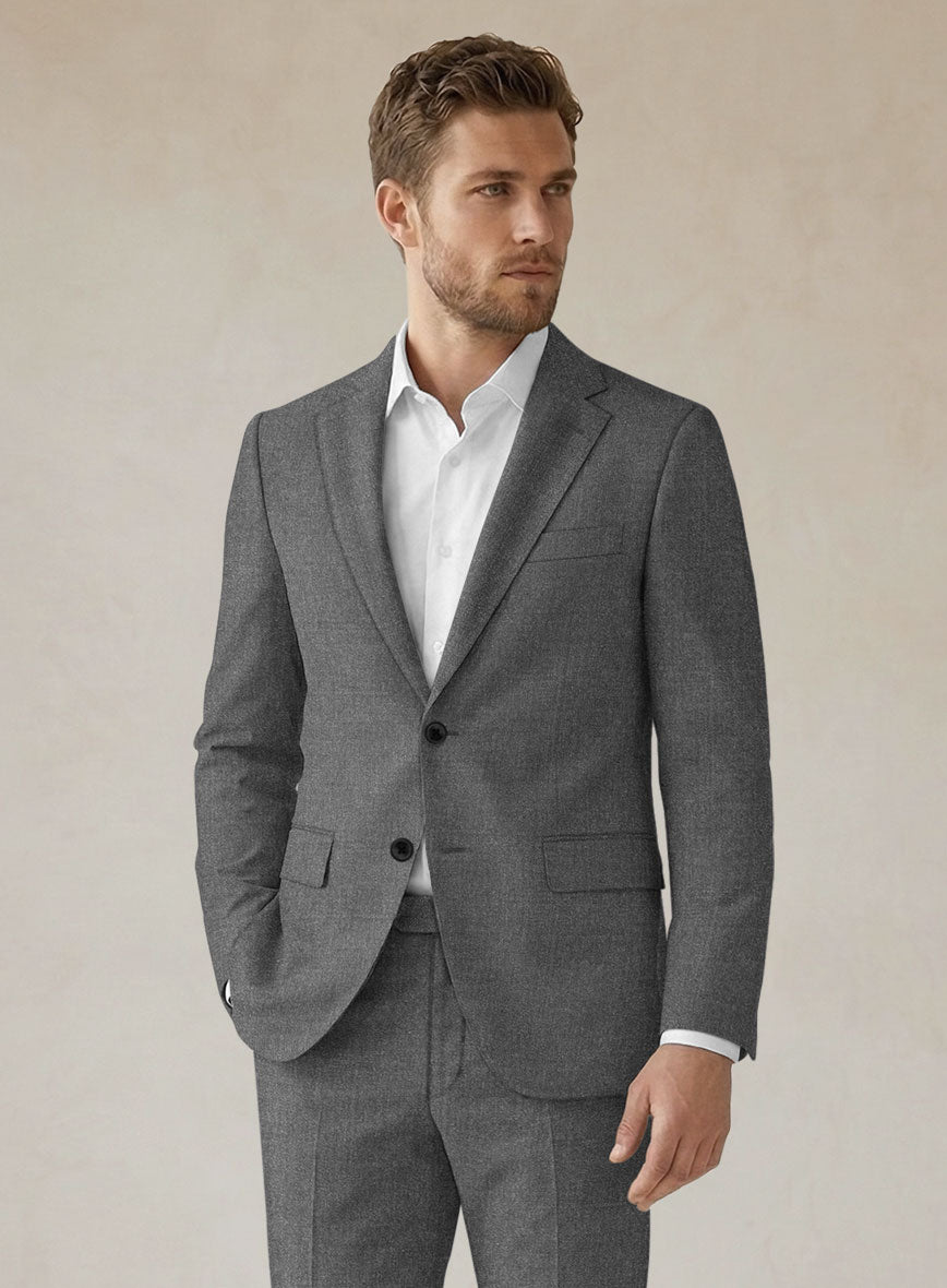 Scabal Londoner Gray Wool Jacket - StudioSuits