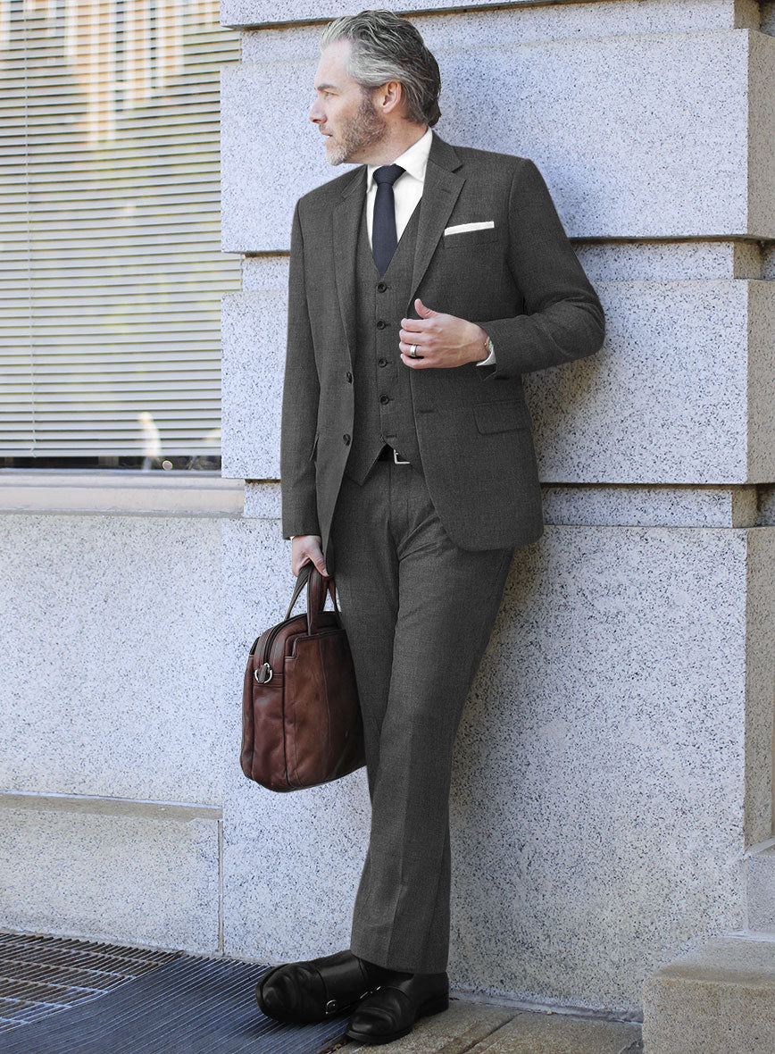Scabal Londoner Gray Wool Suit - StudioSuits