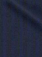 Scabal Londoner Ilianti Stripe Blue Wool Jacket - StudioSuits