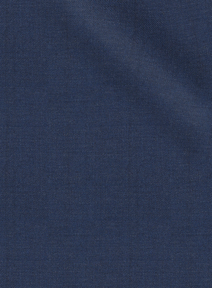 Scabal Londoner Indigo Blue Wool Pants - StudioSuits