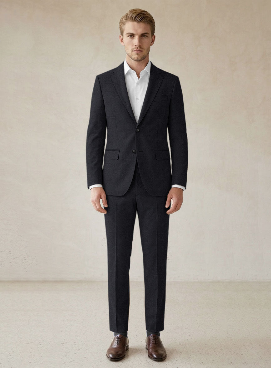 Scabal Londoner Jaguar Blue Wool Suit - StudioSuits