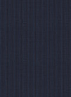 Scabal Londoner Jaspal Stripe Blue Wool Jacket - StudioSuits