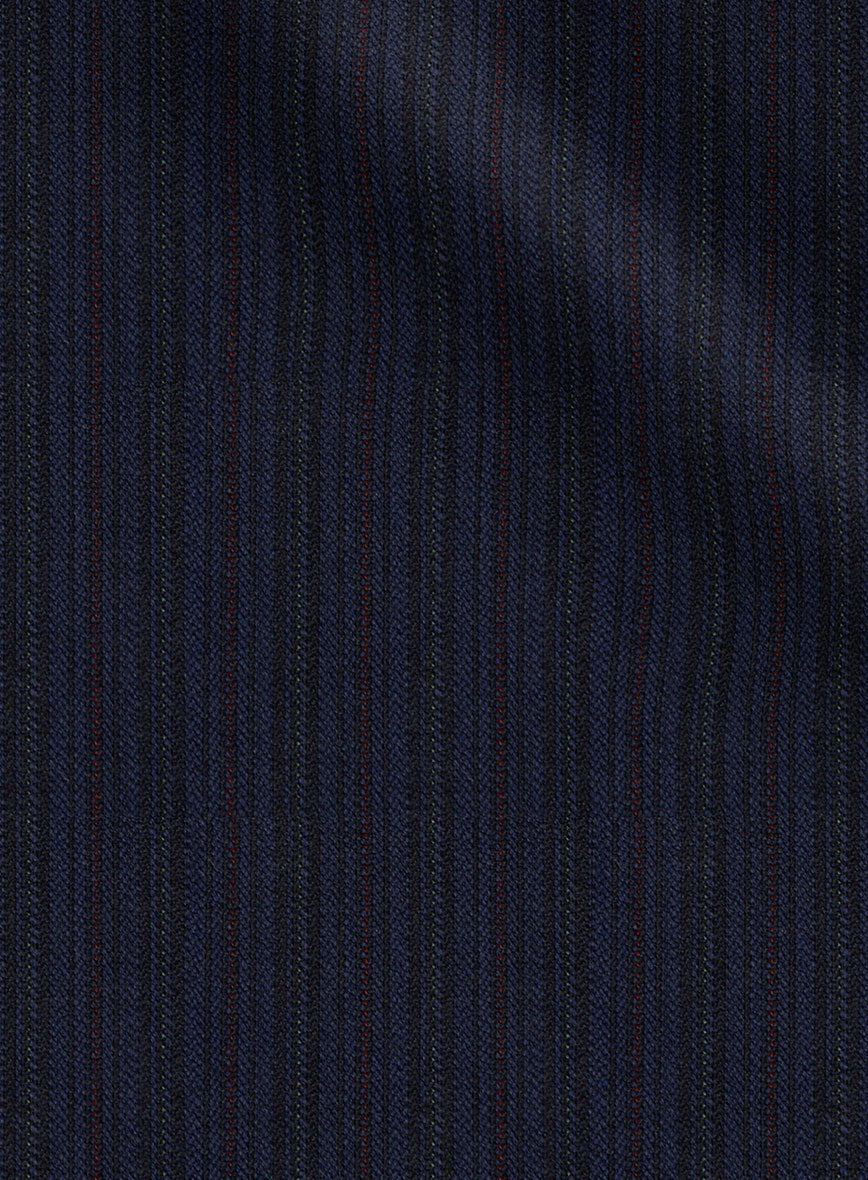 Scabal Londoner Malno Stripe Blue Wool Jacket - StudioSuits