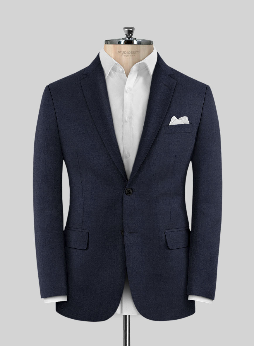 Scabal Londoner Mirage Blue Wool Jacket - StudioSuits