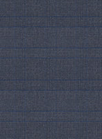 Scabal Londoner Olfoda Checks Blue Wool Jacket - StudioSuits